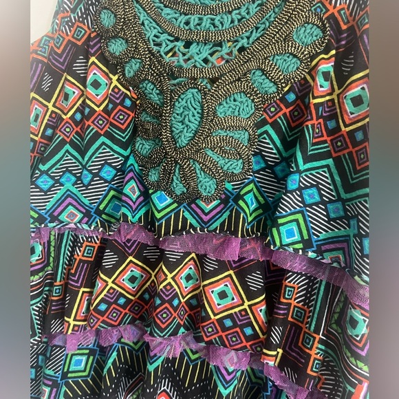 Self Esteem - Multicolor Tiered Boho Aztec Tank - Picture 3 of 7